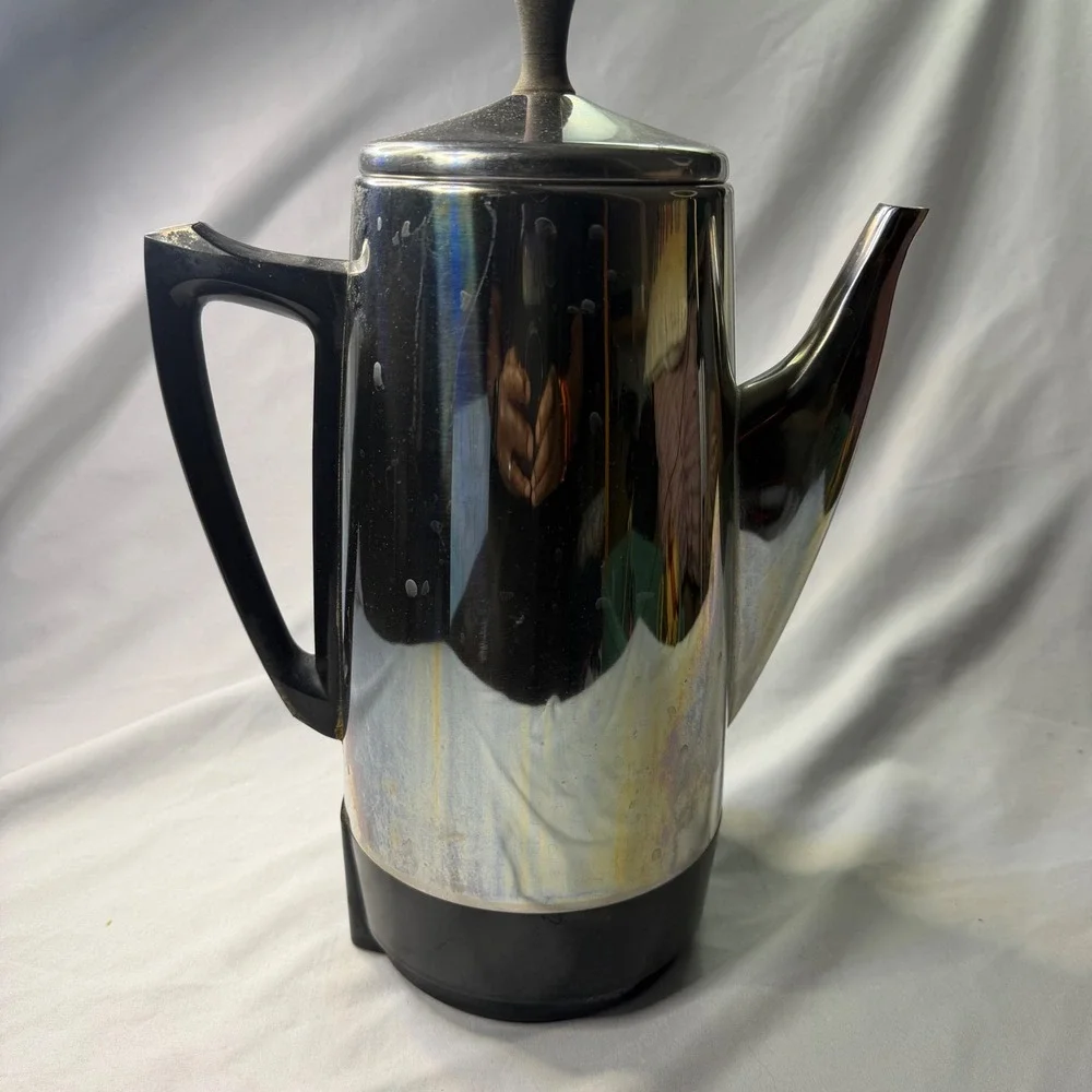 Presto 12 Cup Electric Coffee Percolator Stainless Steel Vintage Model
